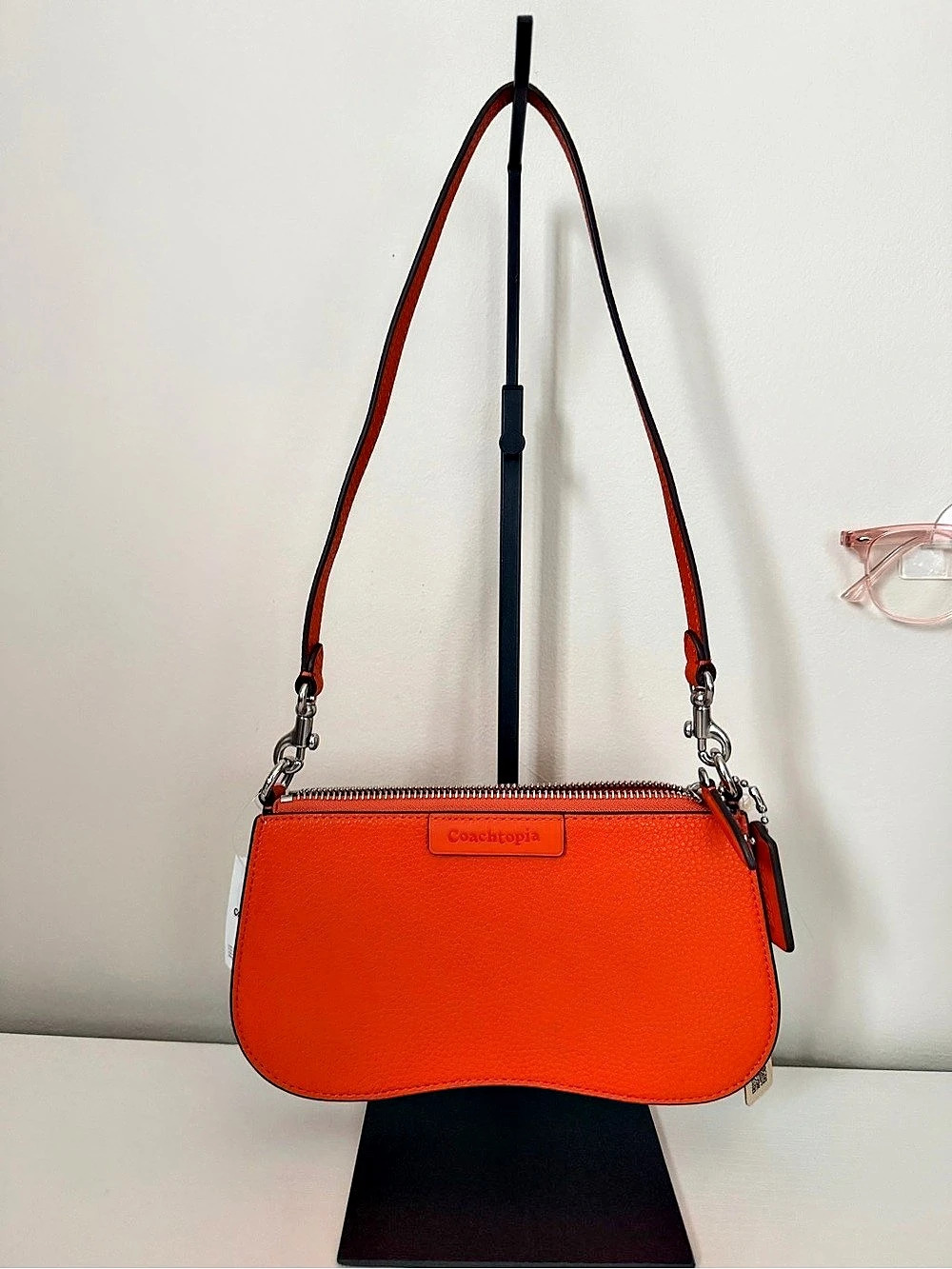 Coach Coachtopia Wavy C8780 Orange Shoulder Bag NWT
